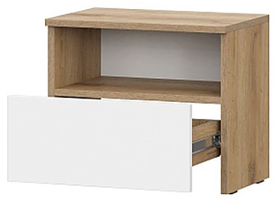 Тумба 00115557, 45.1x38.8x29.6 см, белый, коричневый купить,NaN