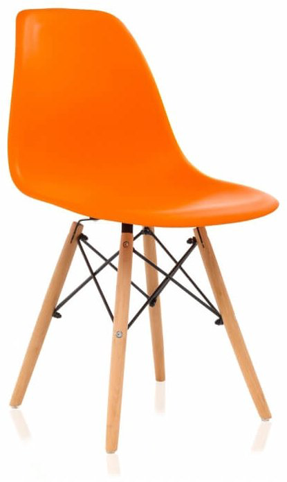 Стул mebel4you Eames, 74x44x40 см, оранжевый купить,NaN