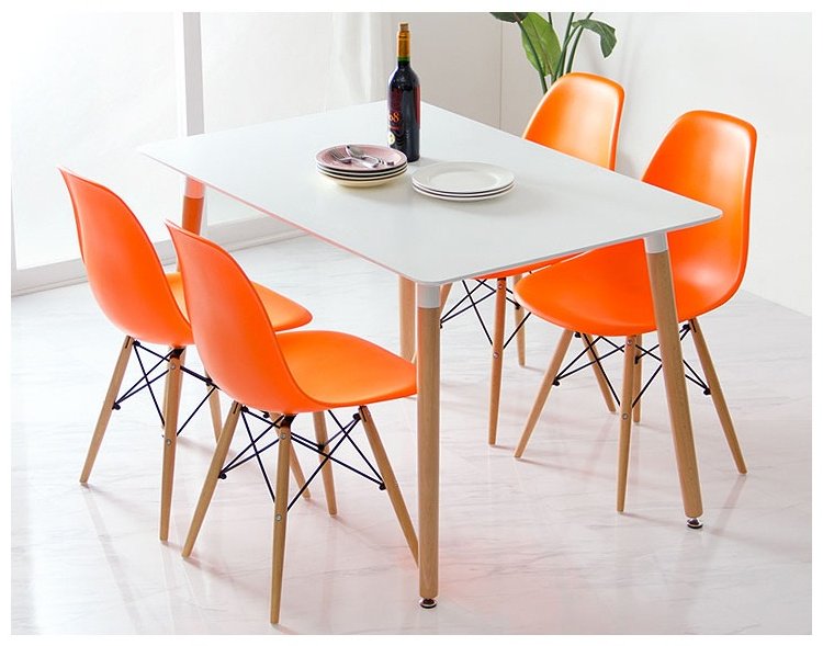 Стул mebel4you Eames, 74x44x40 см, оранжевый