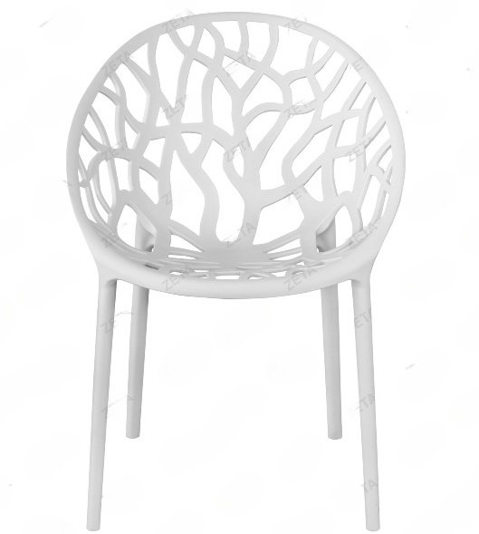 Стул ZETA D859, 78.5x52x85 см, белый 1 шт. купить,NaN