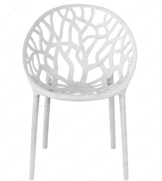 Стул ZETA D859, 78.5x52x85 см, белый 1 шт. купить,NaN