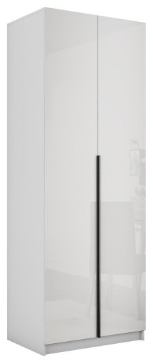 Распашной шкаф Е1 Локер, 80x220х52.5 см, белый купить,NaN