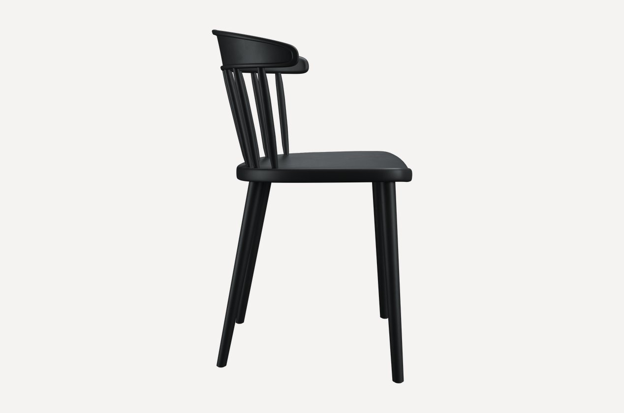 Стул S-0108, 76x45x53 см, черный купить,NaN