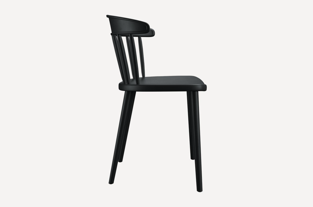 Стул S-0108, 76x45x53 см, черный купить,NaN