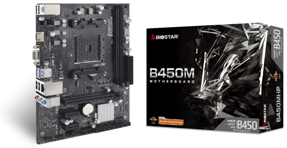 Материнская плата Biostar B450MHP