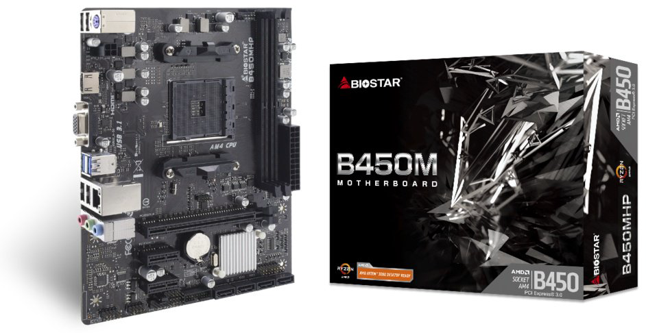 Материнская плата Biostar B450MHP