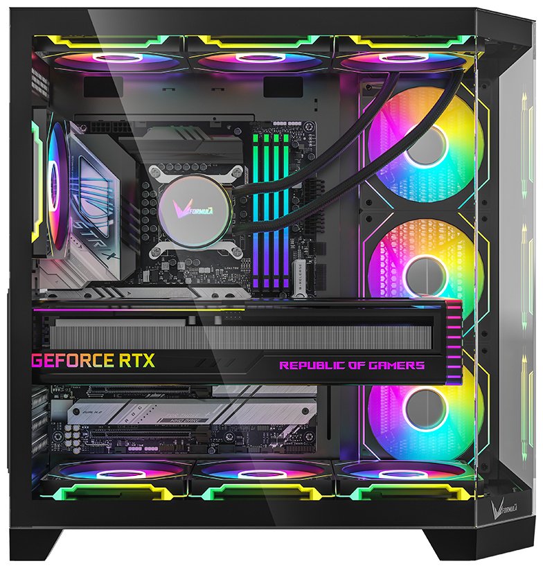 Корпус Formula V Crystal Z6 Floe Black черный купить,NaN