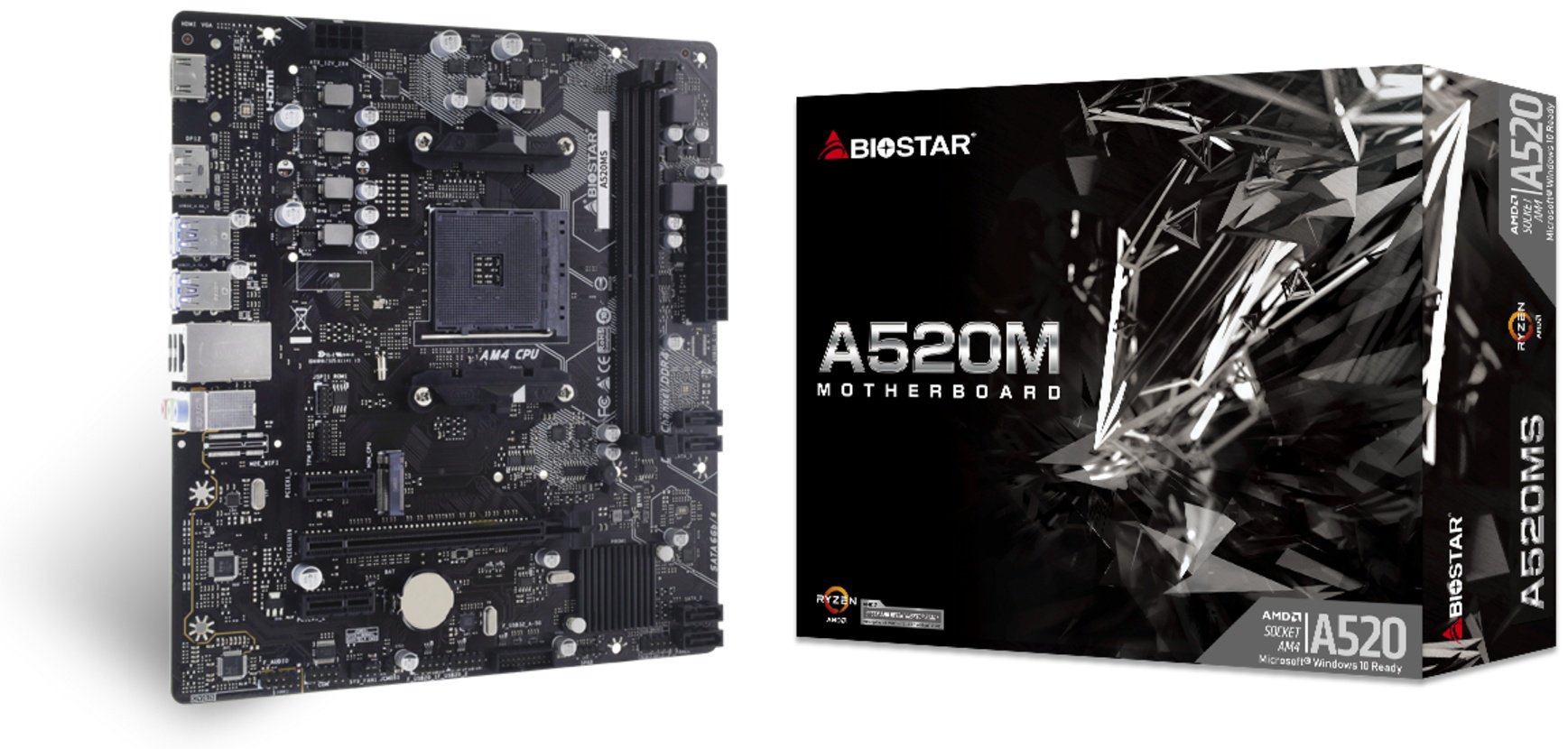 Материнская плата Biostar A520MS купить,NaN
