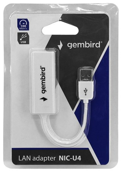 Переходник Gembird USB 2.0 A - RJ-45 NIC-U4 купить,NaN