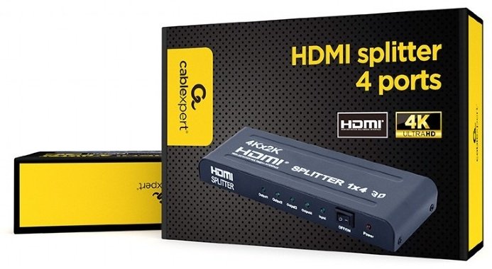 Переходник Cablexpert DSP-4PH4-02 HDMI - HDMI купить,25123