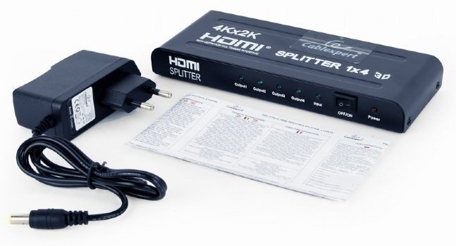 Переходник Cablexpert DSP-4PH4-02 HDMI - HDMI купить,25123