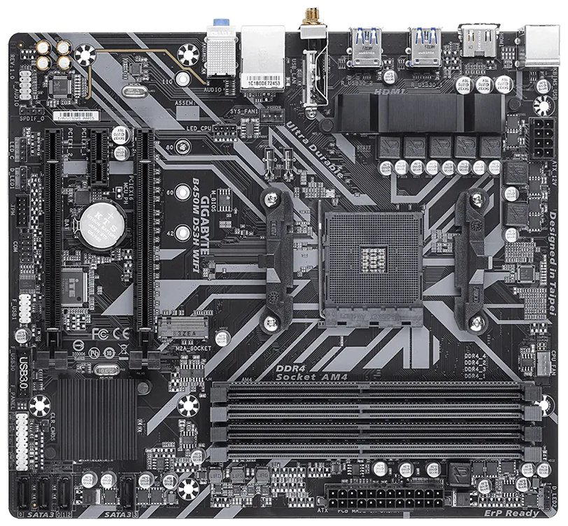 Материнская плата GIGABYTE B450M DS3H WIFI купить,56192