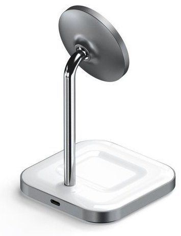 Зарядное устройство Satechi ST-WMCS2M Aluminium Magnetic 2-in-1 серый купить,NaN
