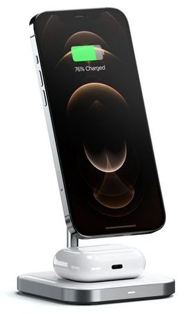 Зарядное устройство Satechi ST-WMCS2M Aluminium Magnetic 2-in-1 серый купить,NaN