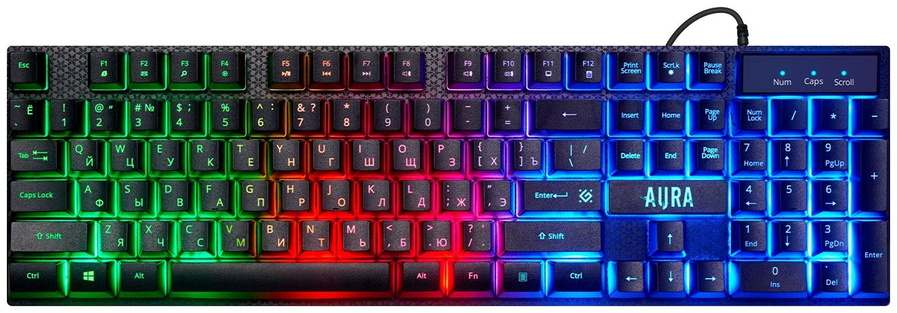 Клавиатура Defender Aura MKP-117 RU 52117 черный