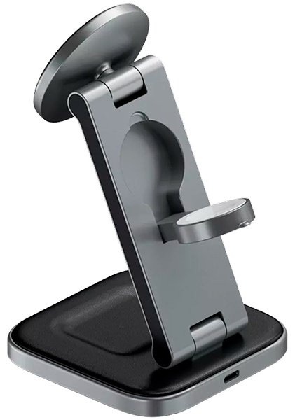 Зарядное устройство Satechi Satechi 3-in-1 FoldableStand - EA (ST-Q31FM-EA) USB Type-C серый