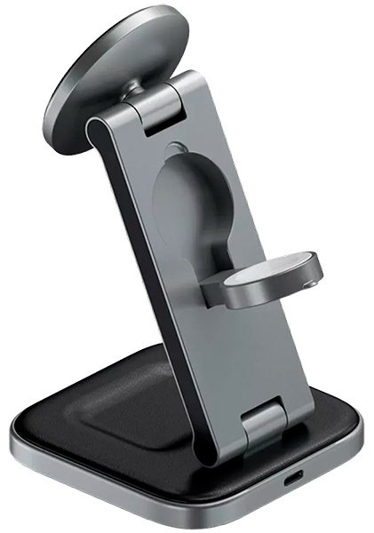 Зарядное устройство Satechi Satechi 3-in-1 FoldableStand - EA (ST-Q31FM-EA) USB Type-C серый