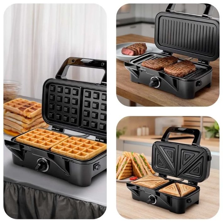 Вафельница Kitfort KT-1674 черный