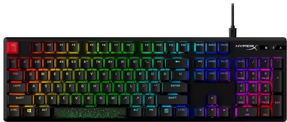 Клавиатура HyperX Alloy Origins PBT HX Red US 639N3AA#ABA черный купить,41290