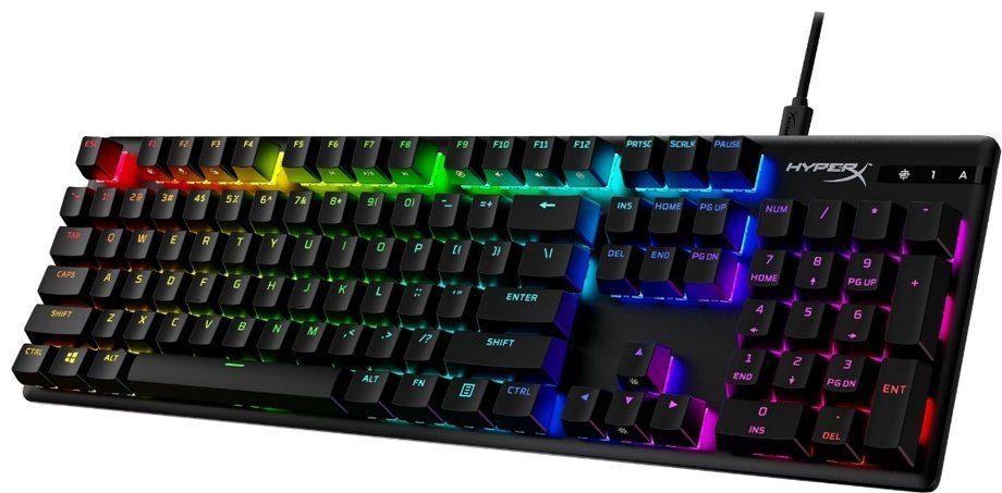 Клавиатура HyperX Alloy Origins PBT HX Red US 639N3AA#ABA черный купить,41290
