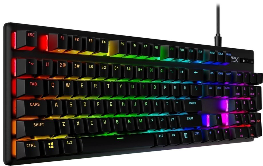 Клавиатура HyperX Alloy Origins PBT HX Red US 639N3AA#ABA черный купить,41290