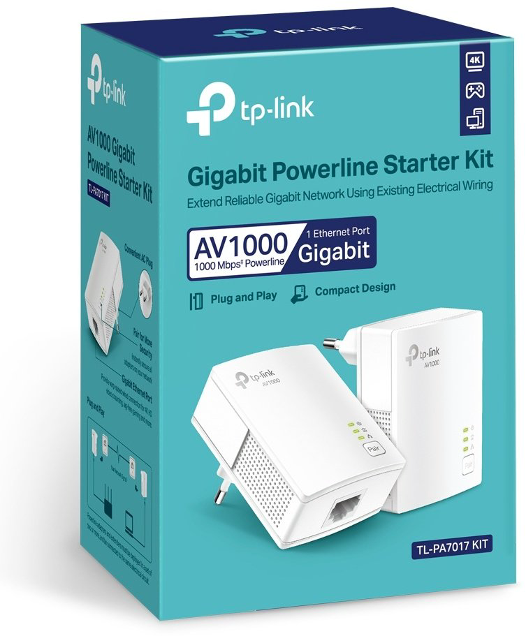 Powerline адаптер TP-LINK TL-PA7017 KIT купить,33260