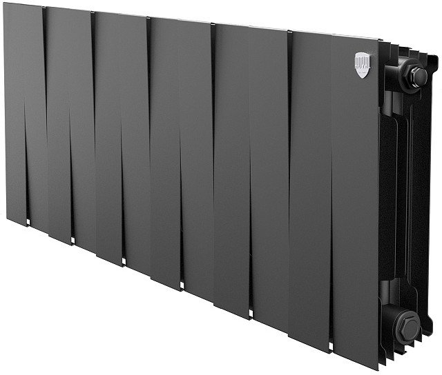Радиатор биметаллический Royal Thermo PianoForte 100/300 Noir Sable 12 секций