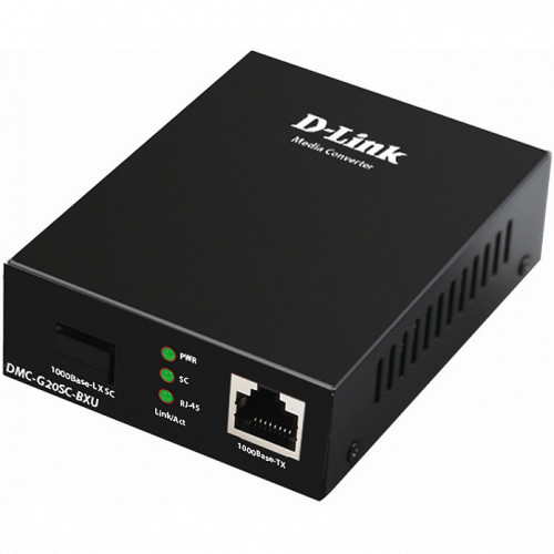 Медиаконвертер D-link DMC-G20SC-BXU/A1A черный купить,NaN