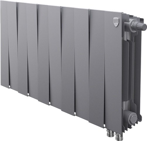  Радиатор биметаллический Royal Thermo PianoForte 100/300 Silver Satin 10 секций