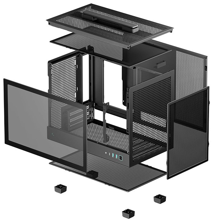 Корпус Deepcool CH160 черный купить,NaN