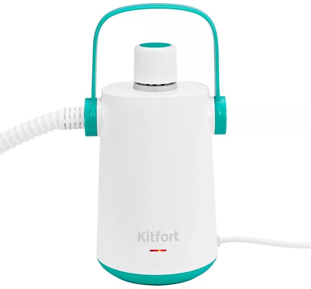 Пароочиститель Kitfort KT-9109-3 белый, бирюзовый купить,NaN