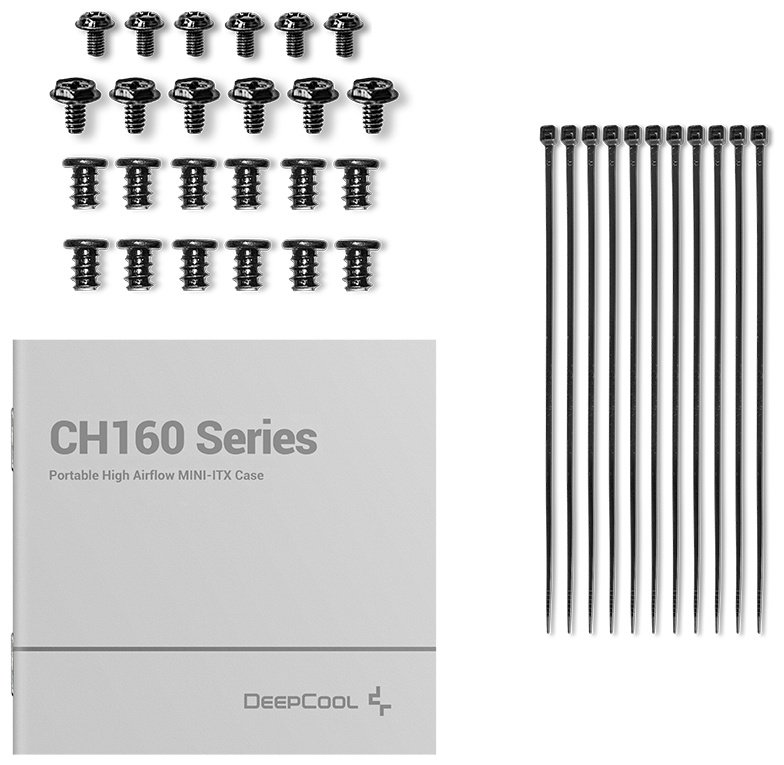 Корпус Deepcool CH160 черный купить,NaN