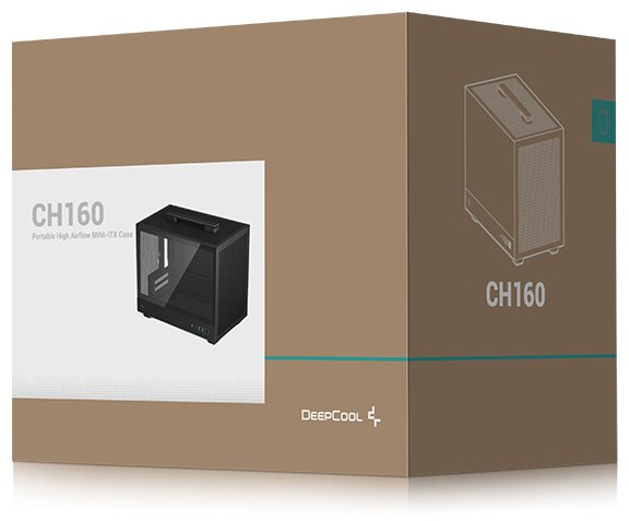 Корпус Deepcool CH160 черный купить,NaN