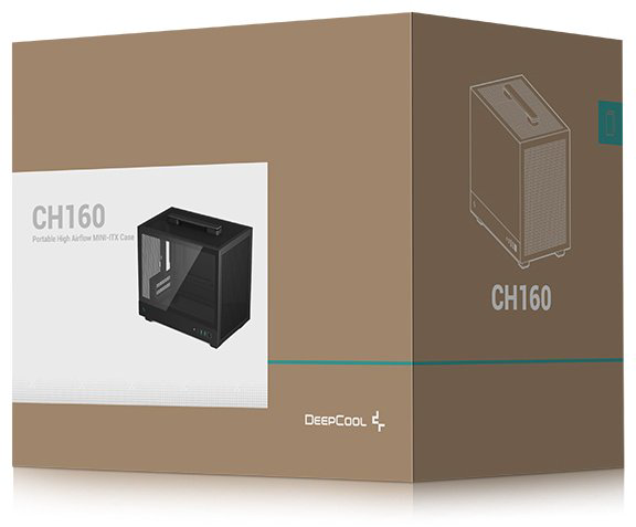 Корпус Deepcool CH160 черный купить,NaN