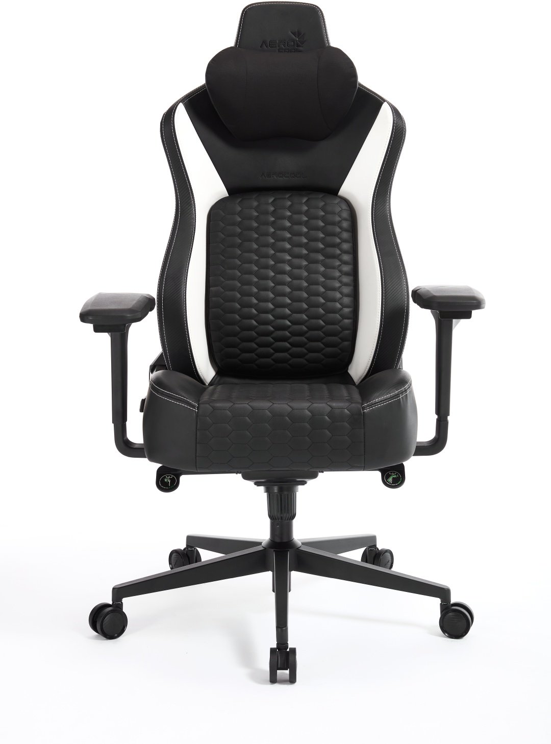 Игровое кресло AeroCool CROWN Pro Racer White, черный, белый
