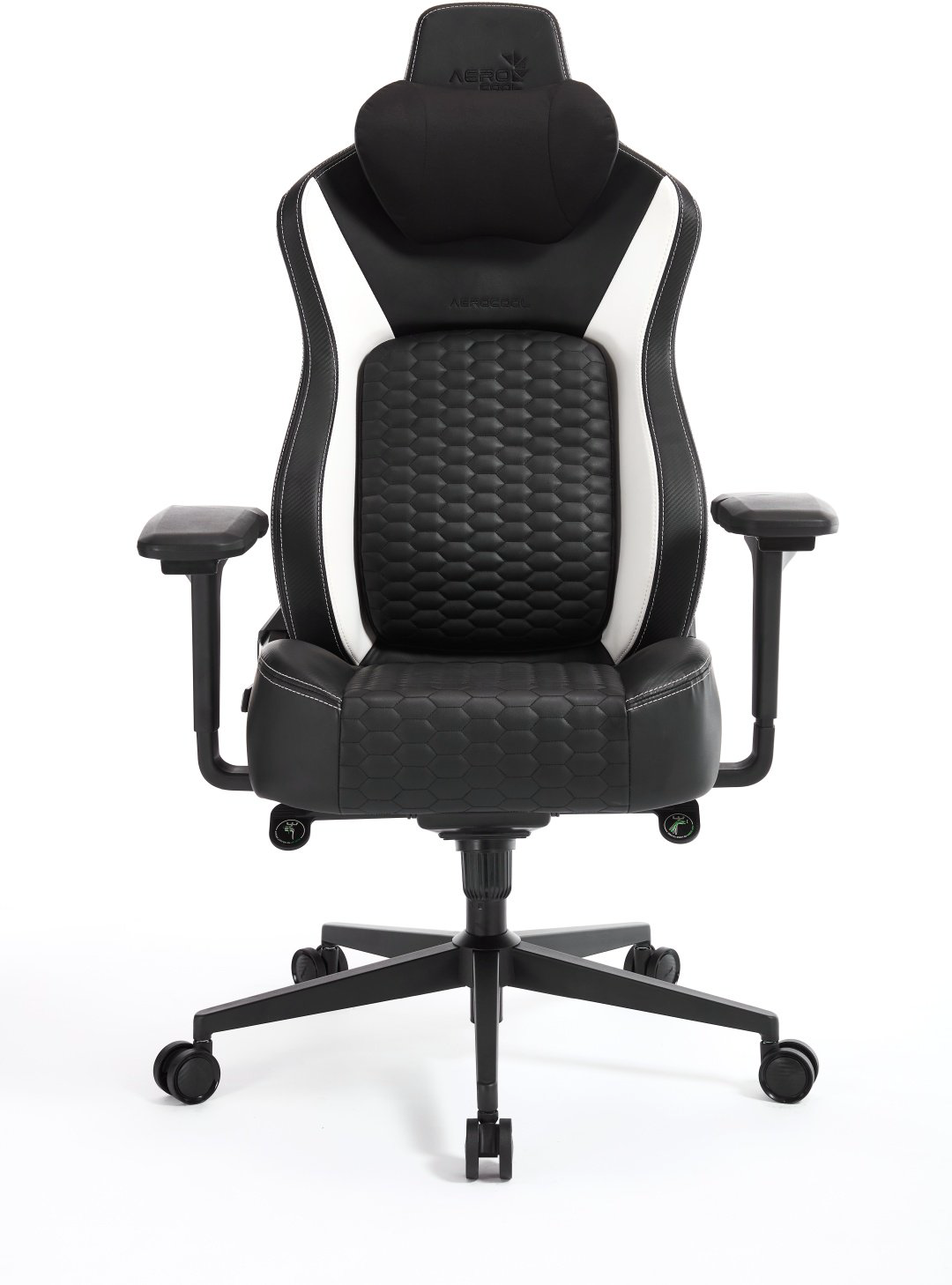 Игровое кресло AeroCool CROWN Pro Racer White, черный, белый
