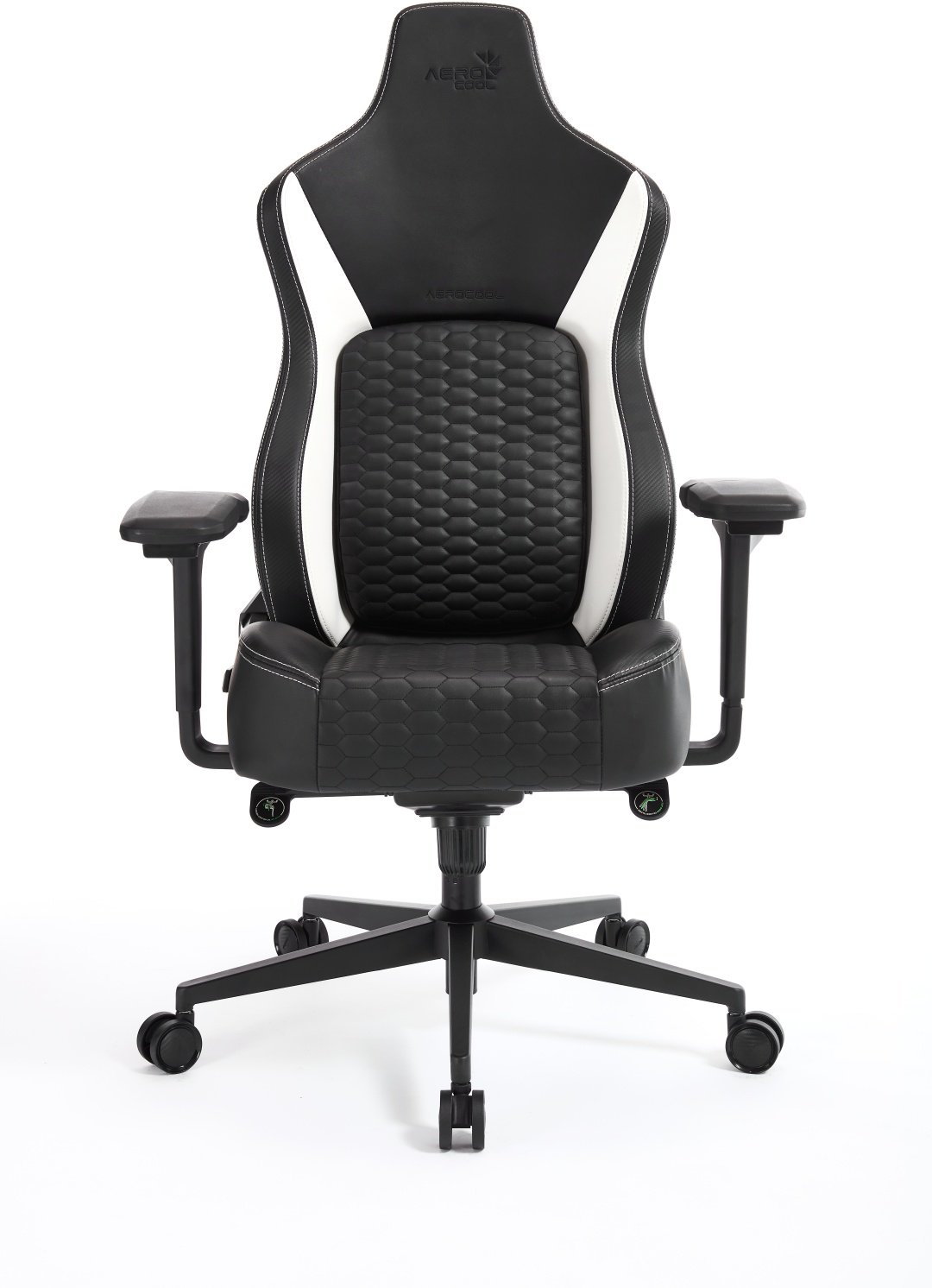 Игровое кресло AeroCool CROWN Pro Racer White, черный, белый