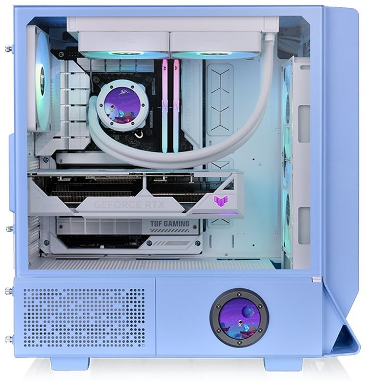 Корпус Thermaltake Ceres 350 MX Hydrangea Blue голубой купить,NaN