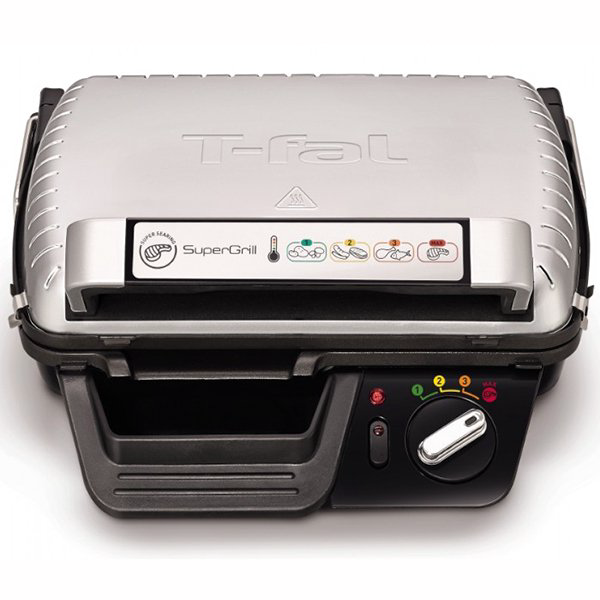 Гриль Tefal GC450B32 черно-серебристый купить,NaN