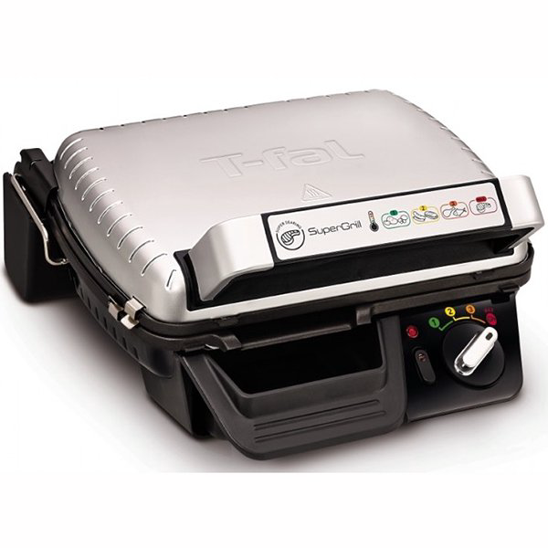 Гриль Tefal GC450B32 черно-серебристый купить,NaN