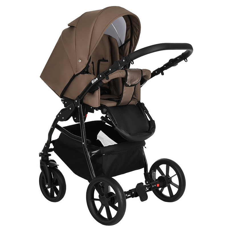 Коляска 2 в 1 Pituso Nino 3008/1 cappuccino leather metalic mocca  купить,NaN