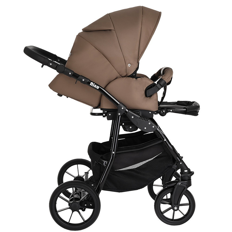 Коляска 2 в 1 Pituso Nino 3008/1 cappuccino leather metalic mocca  купить,NaN