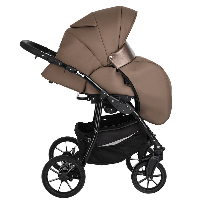 Коляска 2 в 1 Pituso Nino 3008/1 cappuccino leather metalic mocca  купить,NaN