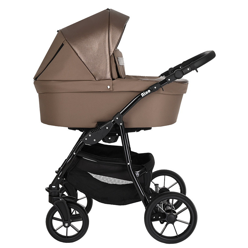 Коляска 2 в 1 Pituso Nino 3008/1 cappuccino leather metalic mocca  купить,NaN