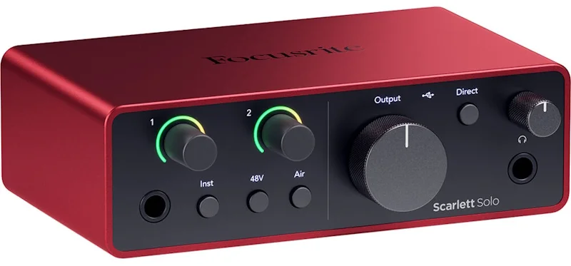 Звуковая карта Focusrite Scarlett Solo 4 Gen Red - ForteMarket Звуковая карта Focusrite Scarlett Solo 4 Gen Red купить,0