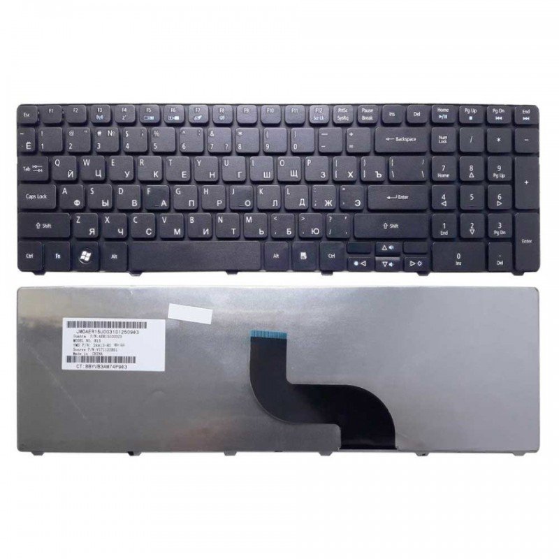 Клавиатура для ноутбука Acer Aspire 5741G черная