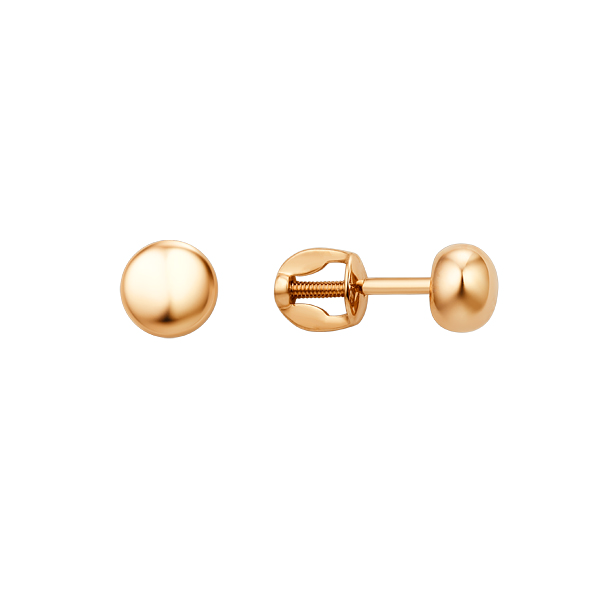 Серьги-пусеты Dinastia Gold 007082-1000 Au585 золото 1.51гр купить,NaN
