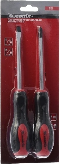 Набор отверток MATRIX PH2x100, SL6x100 CrV 2шт  купить,1840