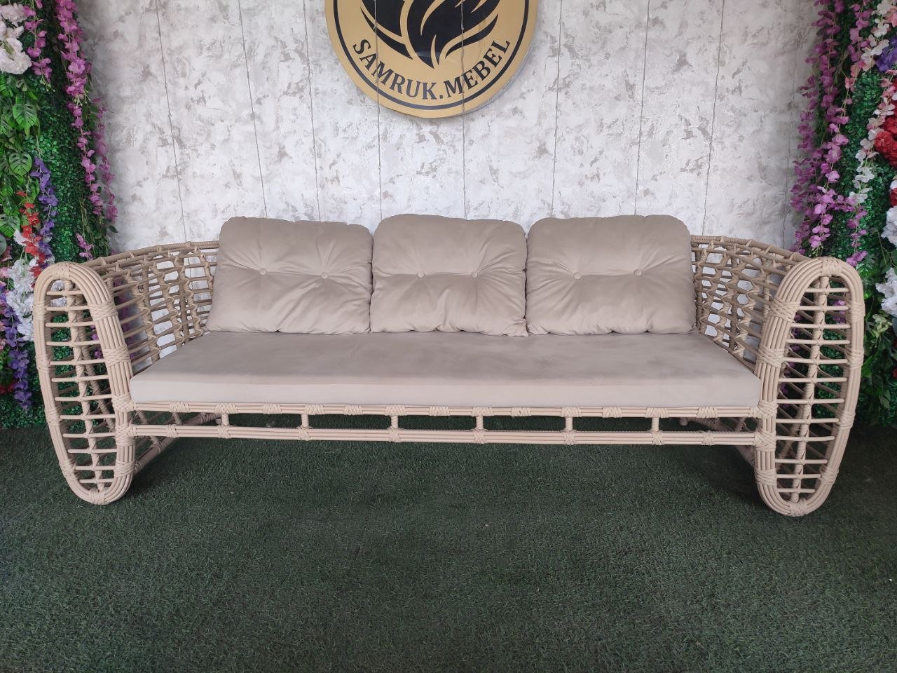 Диван Samruk Mebel ARIA230 230x90см желтый купить,NaN