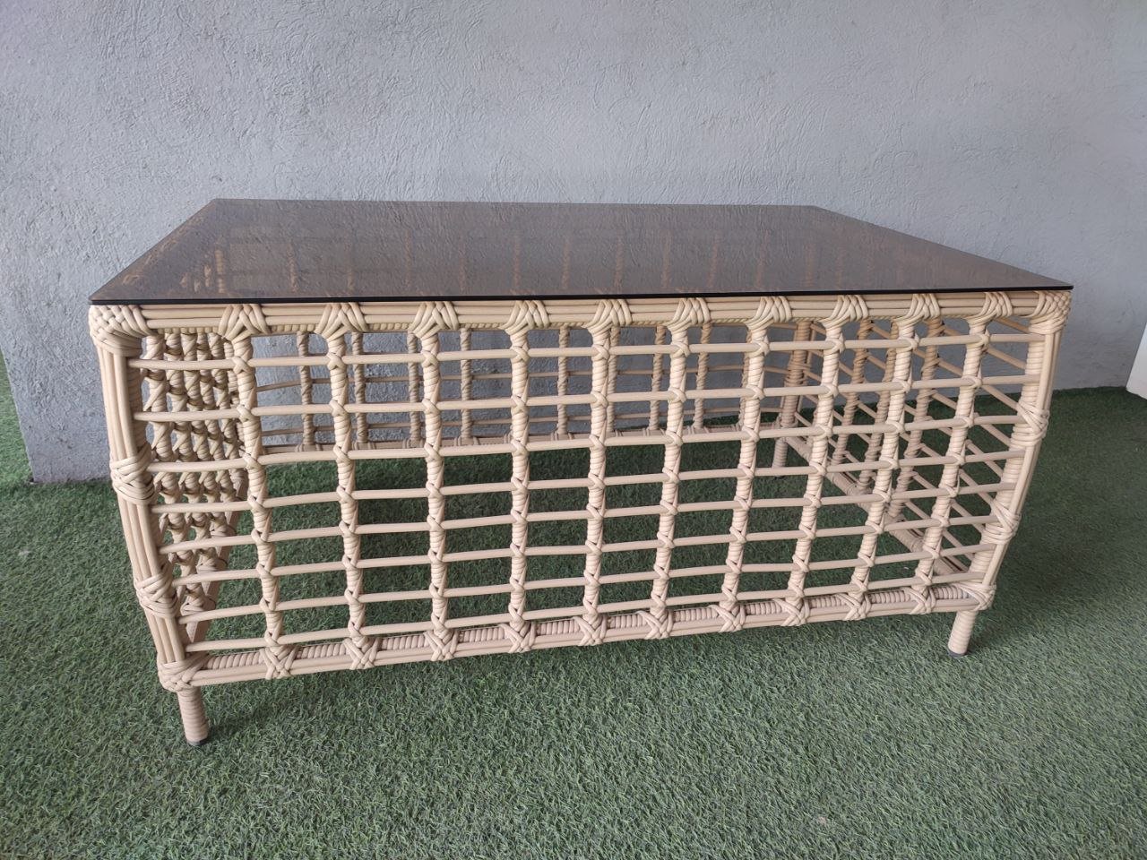 Садовый стол Samruk Mebel ARIA120x75 120х75х62см желтый купить,NaN
